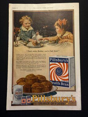 Pillsbury Health Bran Ladies Home Journal Dec 1919 Advertisement (AD004)